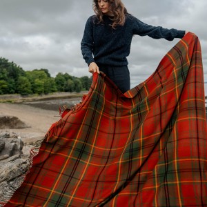 Autumn Woodland Walk Tartan Throw