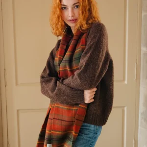 Autumn Woodland Walk Tartan Scarf